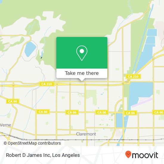 Robert D James Inc map