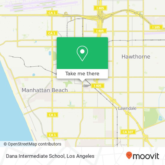Dana Intermediate School map
