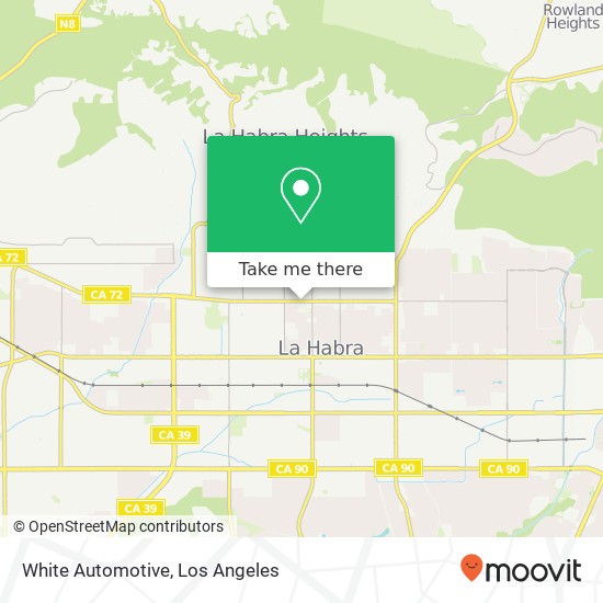 White Automotive map