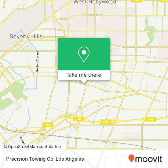 Mapa de Precision Towing Co