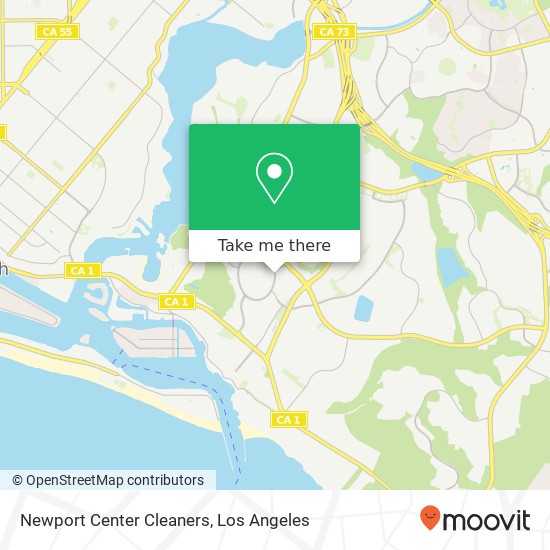 Newport Center Cleaners map