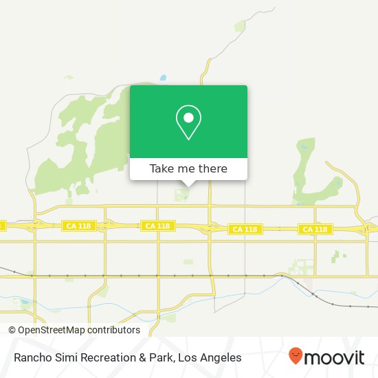 Rancho Simi Recreation & Park map