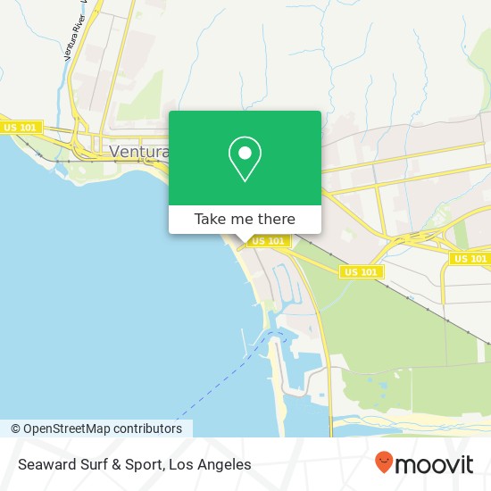 Seaward Surf & Sport map