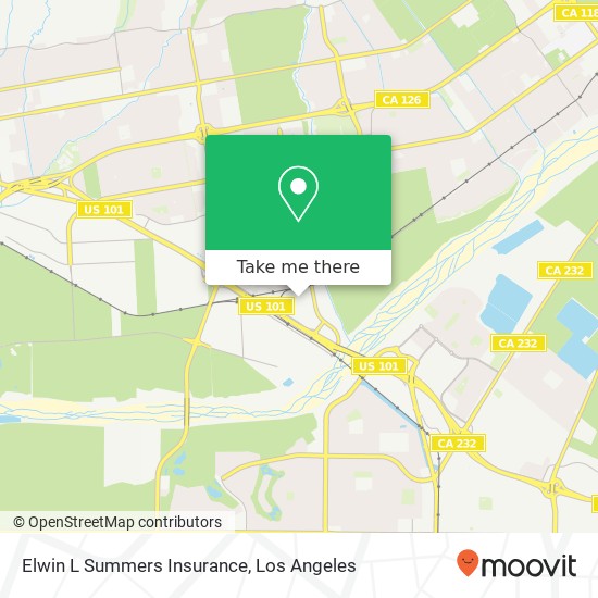 Elwin L Summers Insurance map