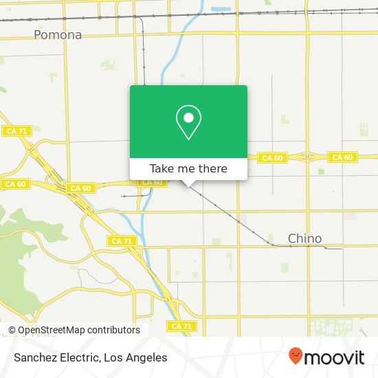 Sanchez Electric map