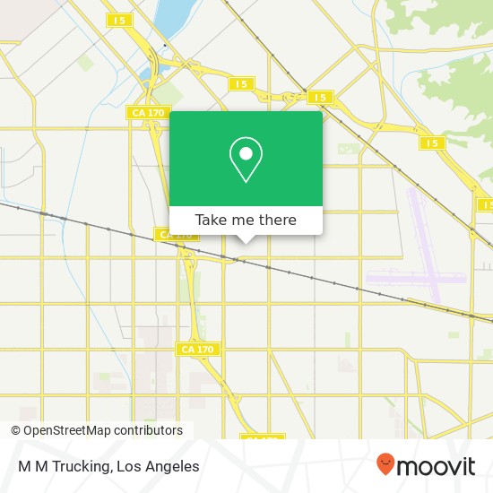 M M Trucking map