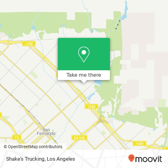 Shake's Trucking map