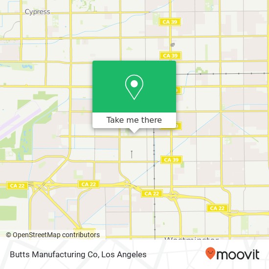 Butts Manufacturing Co map