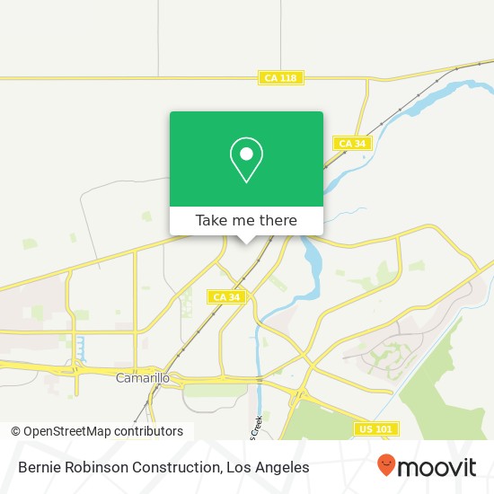 Bernie Robinson Construction map