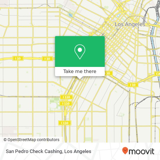 Mapa de San Pedro Check Cashing
