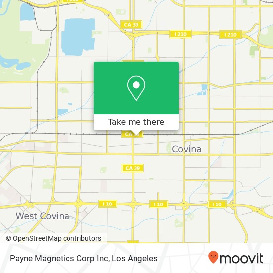 Payne Magnetics Corp Inc map