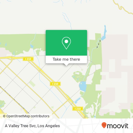 A Valley Tree Svc map