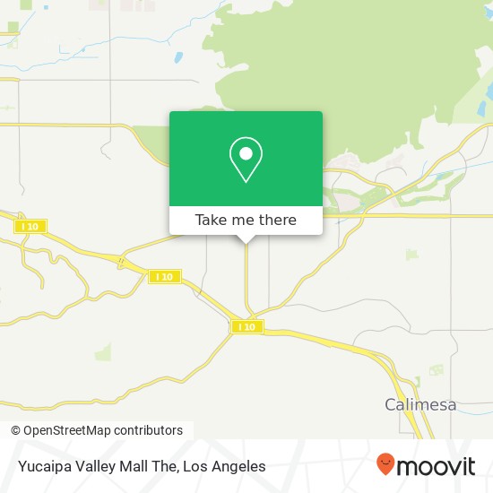 Mapa de Yucaipa Valley Mall The