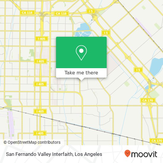 Mapa de San Fernando Valley Interfaith