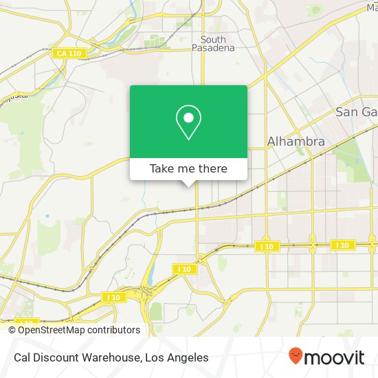 Cal Discount Warehouse map