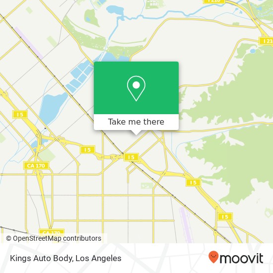 Kings Auto Body map