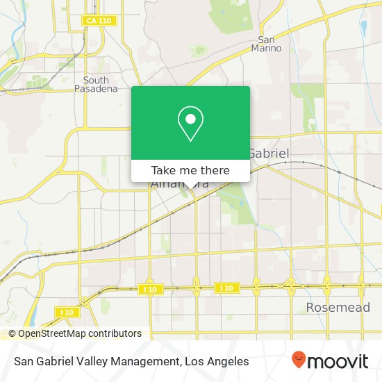 Mapa de San Gabriel Valley Management