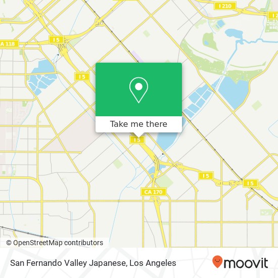 Mapa de San Fernando Valley Japanese