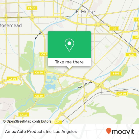 Mapa de Amex Auto Products Inc