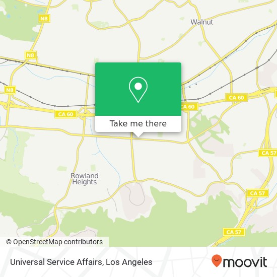 Universal Service Affairs map