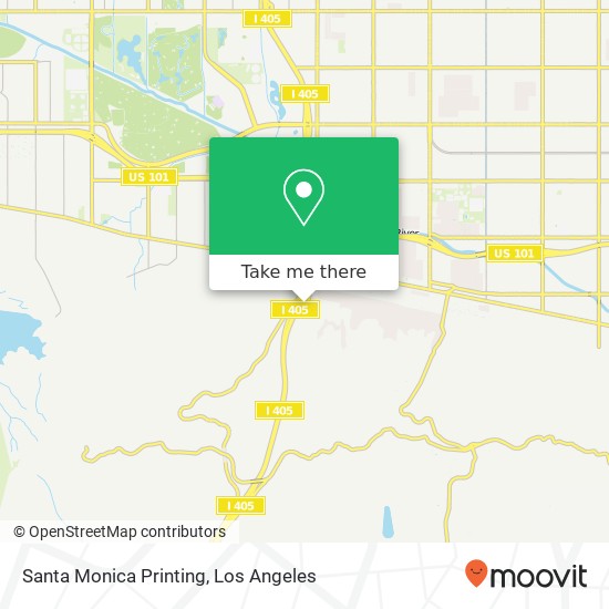 Santa Monica Printing map