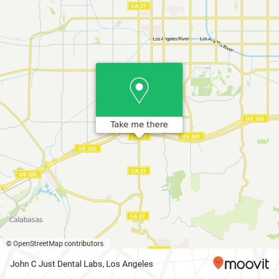 Mapa de John C Just Dental Labs