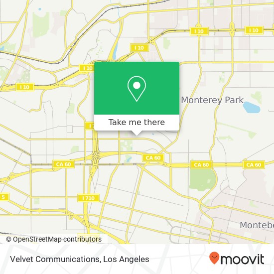 Velvet Communications map