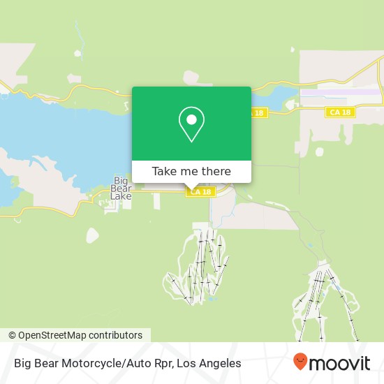 Mapa de Big Bear Motorcycle/Auto Rpr