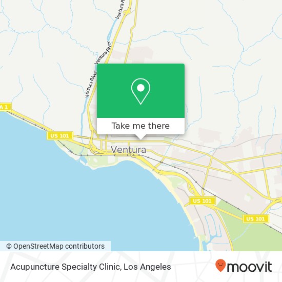 Mapa de Acupuncture Specialty Clinic