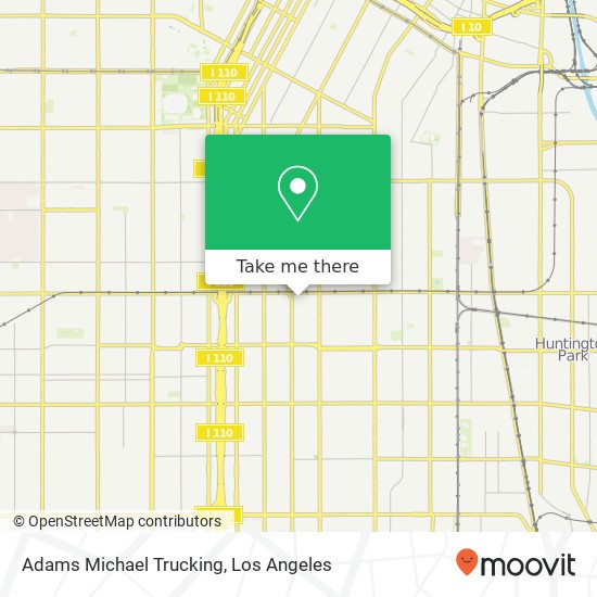 Adams Michael Trucking map