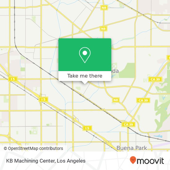 KB Machining Center map