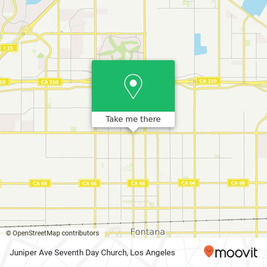 Juniper Ave Seventh Day Church map