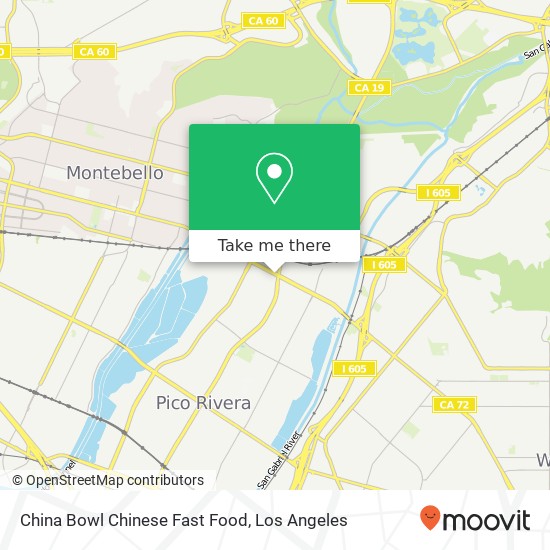 Mapa de China Bowl Chinese Fast Food