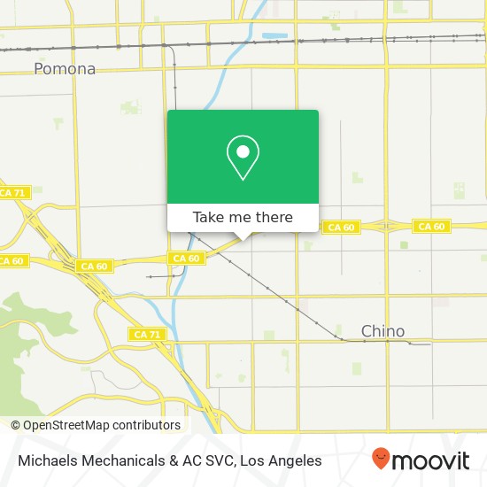 Mapa de Michaels Mechanicals & AC SVC