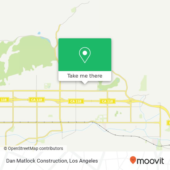 Dan Matlock Construction map