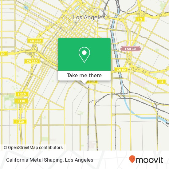 California Metal Shaping map