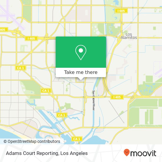 Adams Court Reporting map