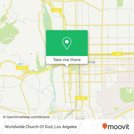 Worldwide Church Of God map