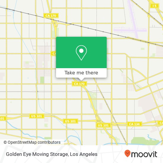 Golden Eye Moving Storage map