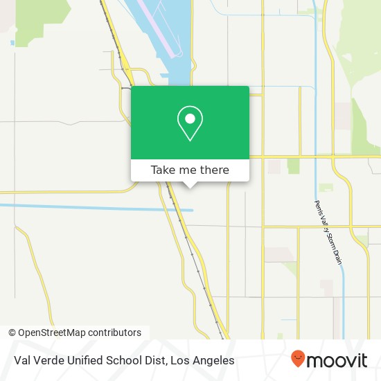 Mapa de Val Verde Unified School Dist