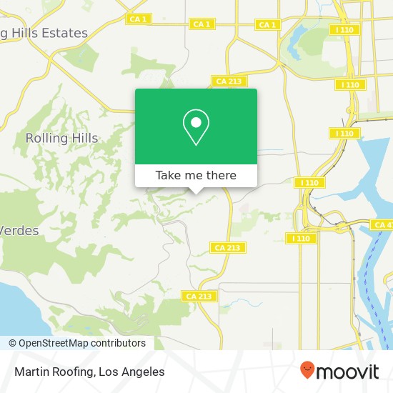 Martin Roofing map