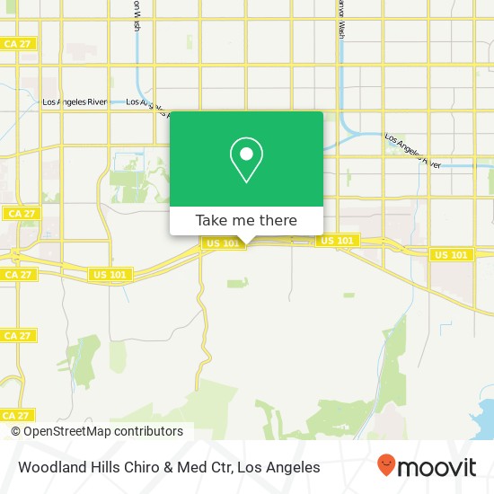 Mapa de Woodland Hills Chiro & Med Ctr