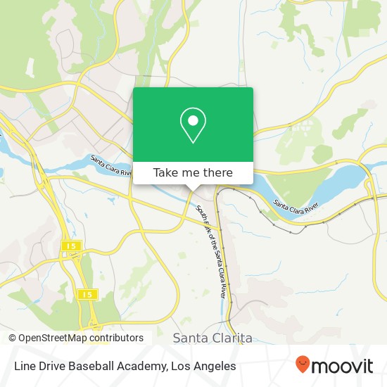 Mapa de Line Drive Baseball Academy