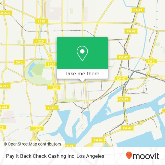 Mapa de Pay It Back Check Cashing Inc
