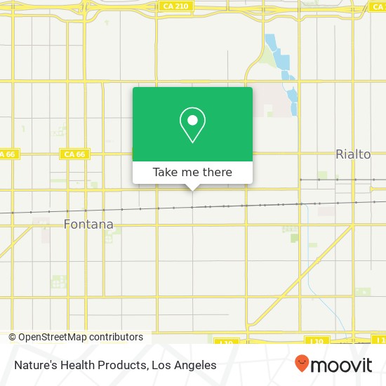 Nature's Health Products map