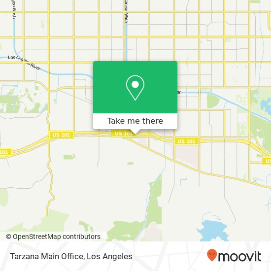 Tarzana Main Office map