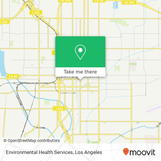 Environmental Health Services map