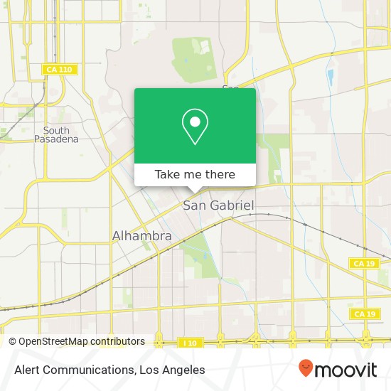 Alert Communications map