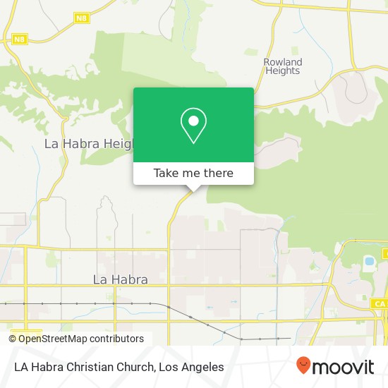 Mapa de LA Habra Christian Church