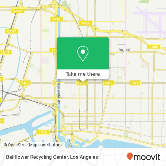 Bellflower Recycling Center map